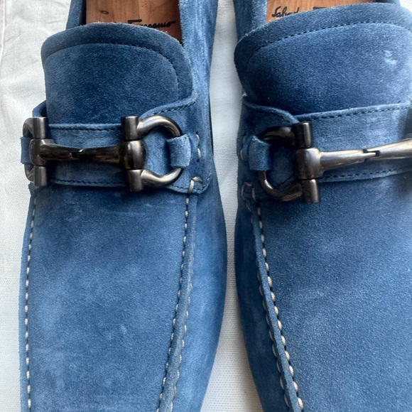 NWOT Salvatore Ferragamo Men's Blue Parigi Loafers - Picture 5 of 14